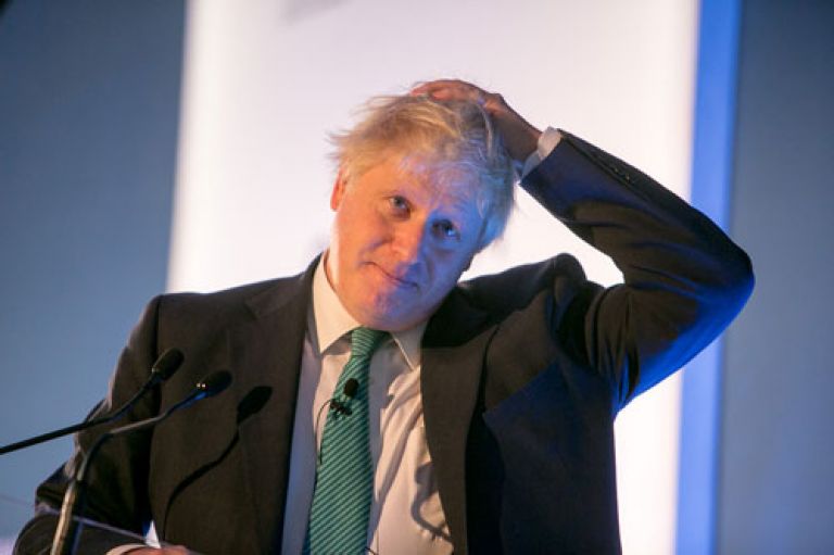 Boris Johnson looking pensive