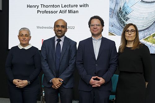 Professor Atif Mian delivers the Henry Thornton Lecture at Bayes