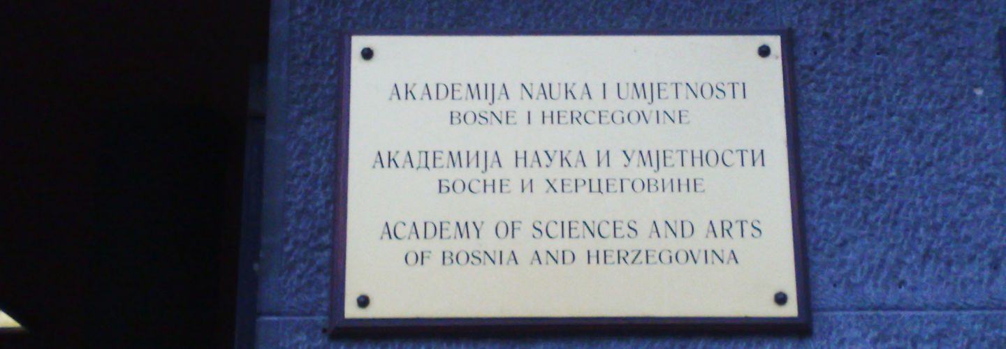 Academy of Sciences and Arts in Bosnia banner