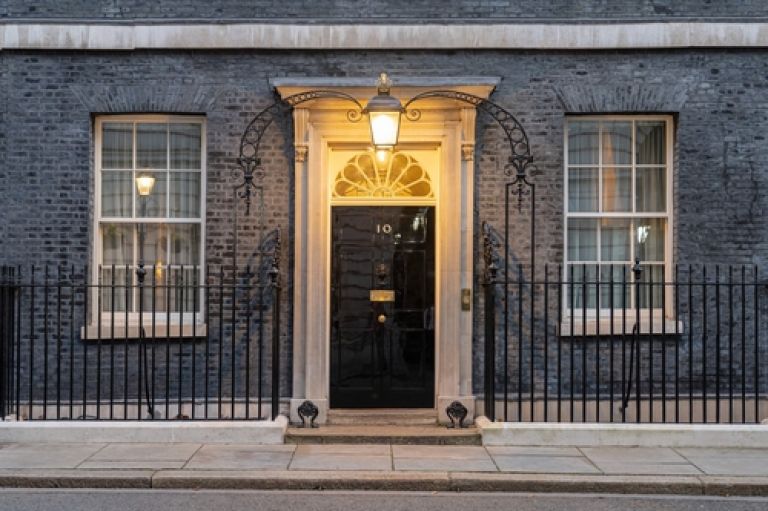 Door to Number 10 Downing Street