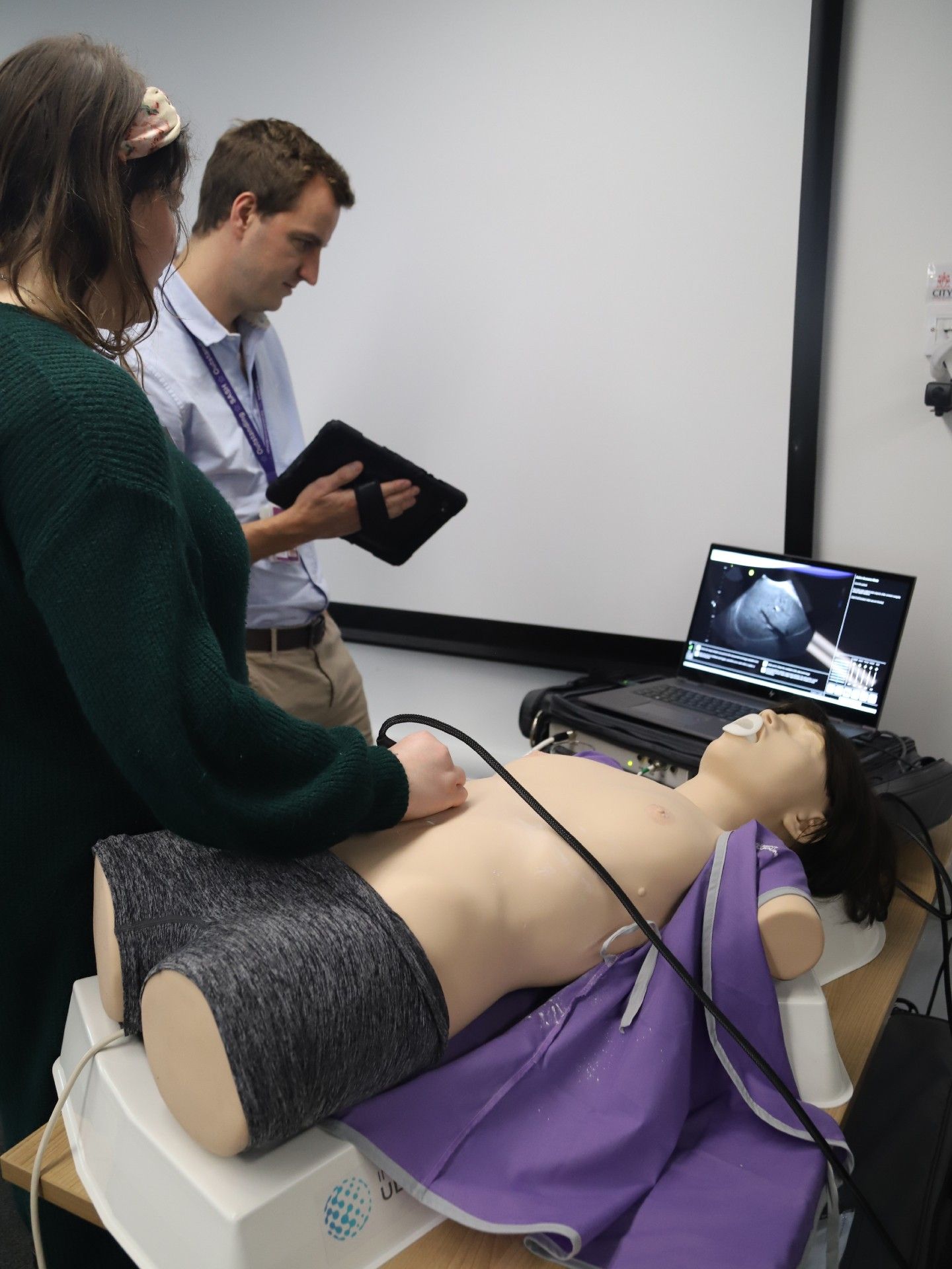 Student ultrasound demo