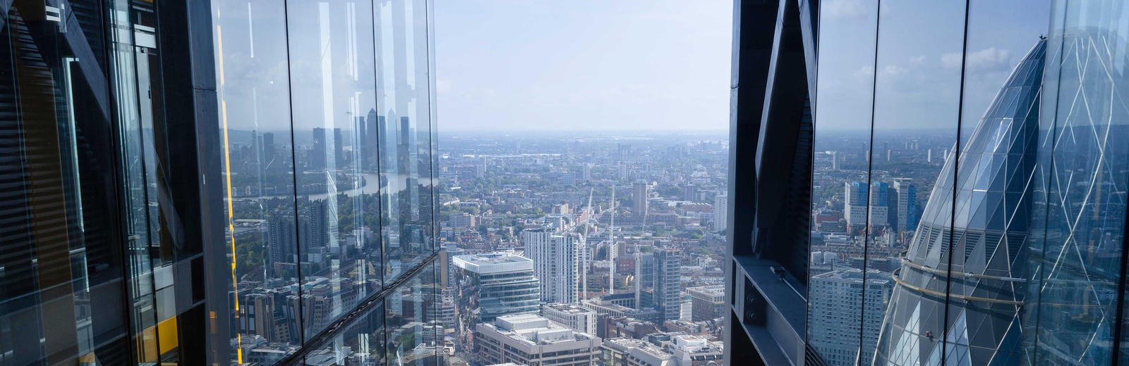 A Gherkin reflection in London buildings 