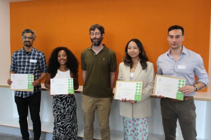 Outstanding postgraduate Computer Science students celebrate their achievements
