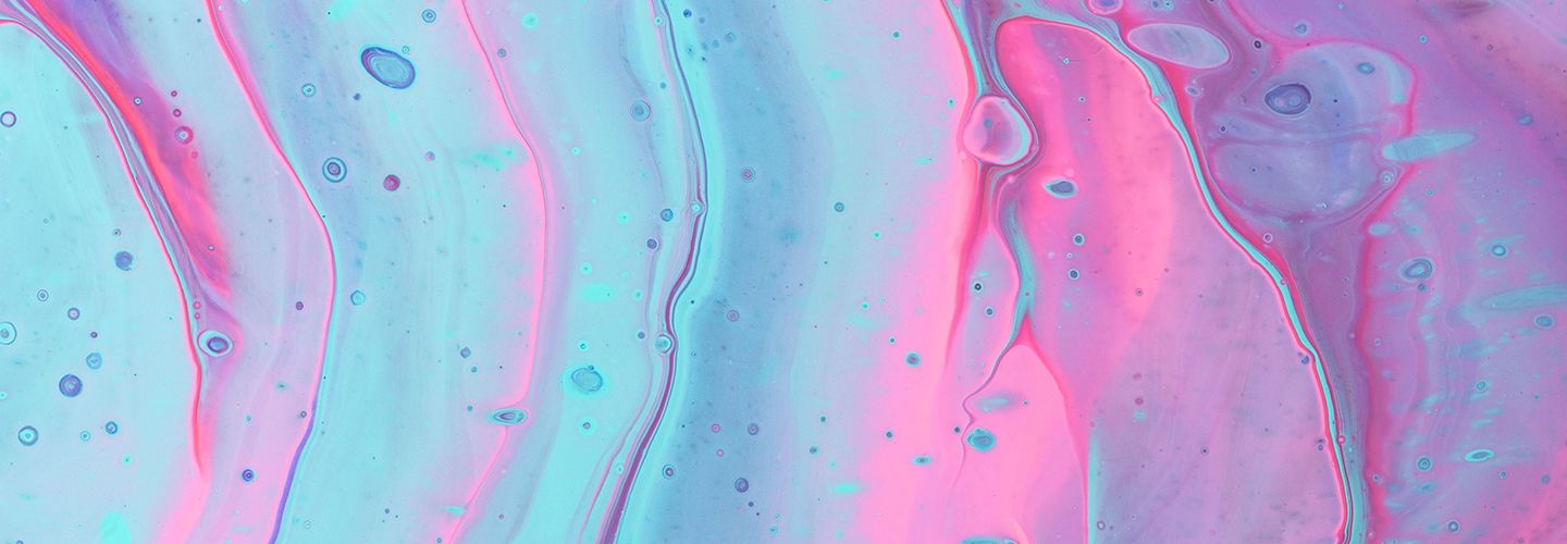 Abstract art of blue and pink liquid 