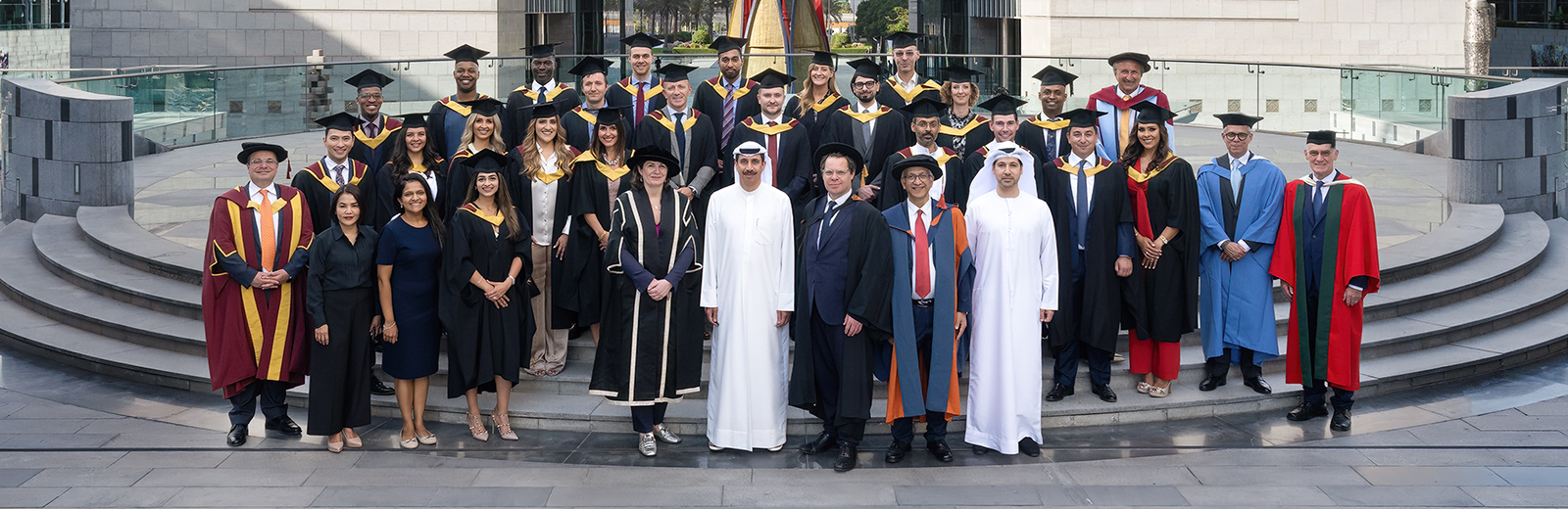 Graduates from the Bayes Executive MBA and City’s MSc Aviation Management programmes in Dubai at the Ritz-Carlton in the Dubai International Finance Centre.