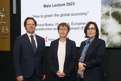 EBRD President delivers Mais Lecture on greening the global economy