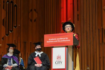 City awards Gillian Moore with Honorary Doctorate