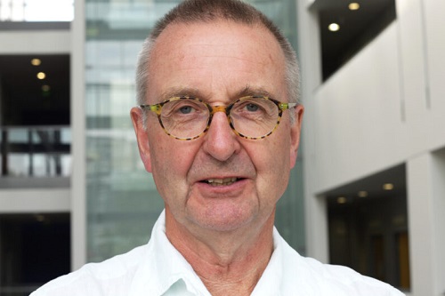 Head and shoulders photo of Professor Tim Lang at the Rhind building, City, University of London