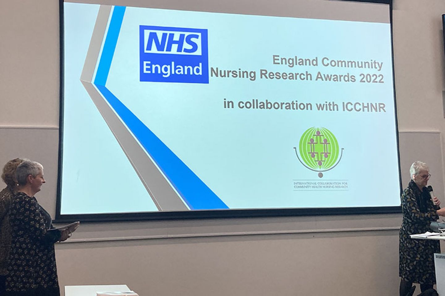 Professor Sally Kendall introducing the NHS England Community Nursing Research Awards