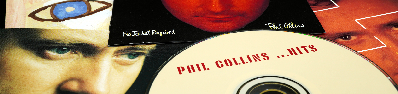 A collection of Phil Collins records