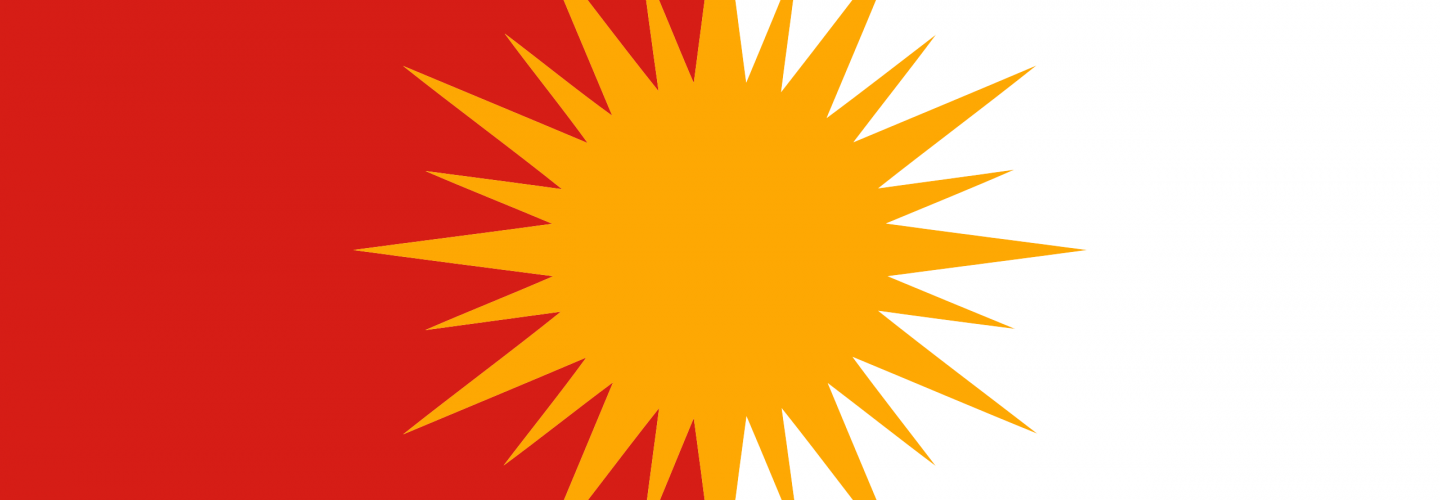 Yazidi flag banner