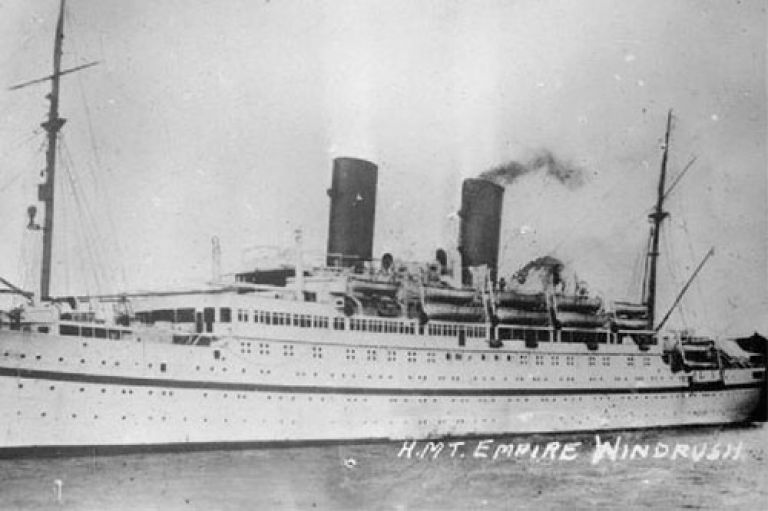 Image of the HMT Empire Windrush ship