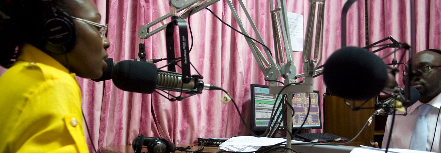 Ghanaian radio studio