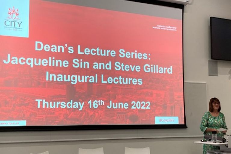 Debra Salmon presents at the Dean's Lecture