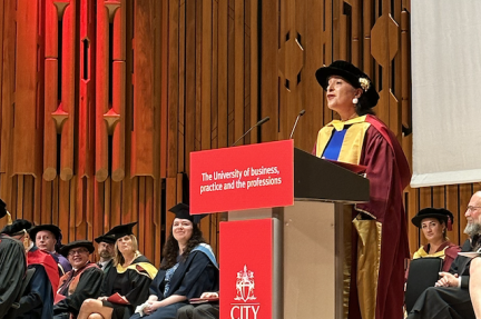 City awards Honorary Doctorate to Mrs Justice Dame Bobbie Cheema-Grubb