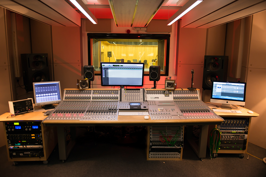Mixing desk room in Music facilities