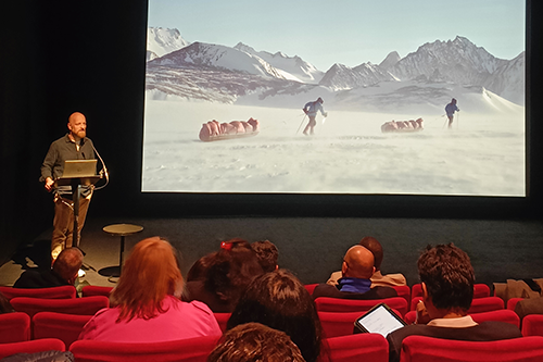 Polar explorer and VC founder Ben Saunders delivers talk at the British Film Institution